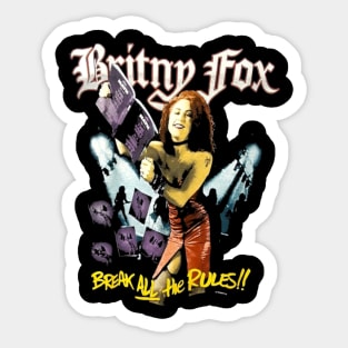 BRITNY FOX MERCH VTG Sticker